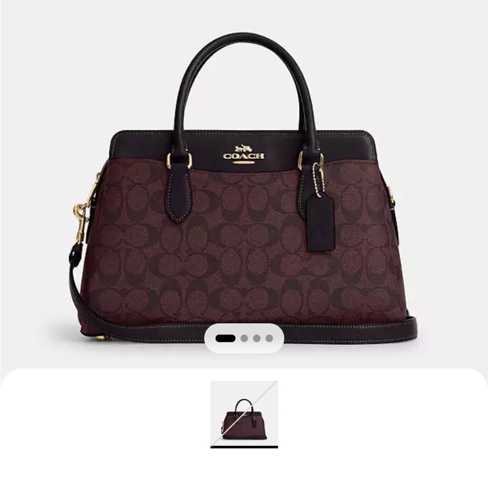 Coach Brown and Black Satchel with Elegant Design